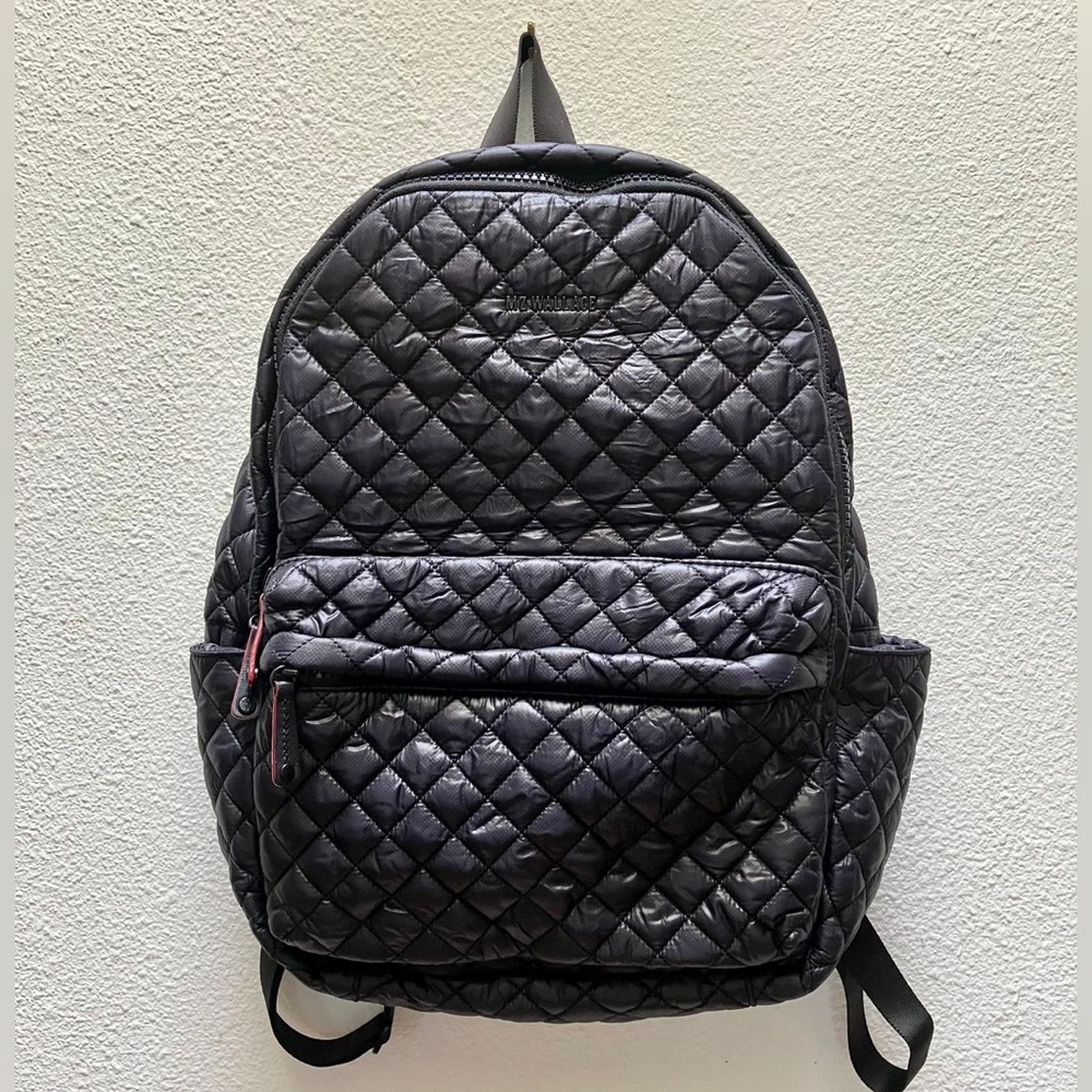 MZ Wallace Black Quilted Backpack